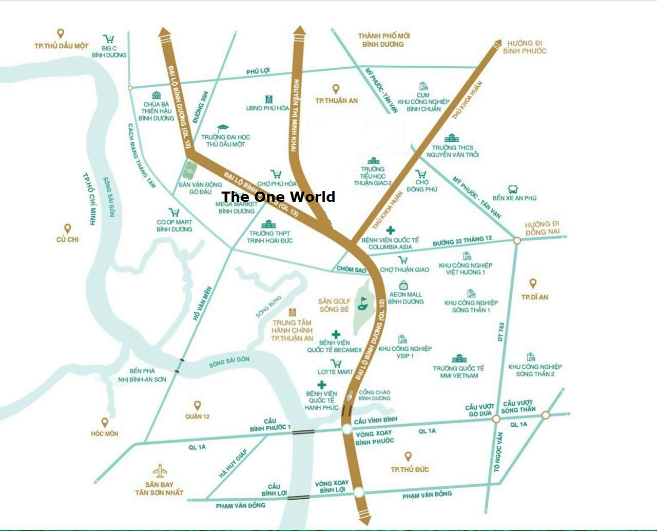 vị trí dự án One Era Kinera Bình Dương của chủ đầu tư Kim Oanh group ở đâu