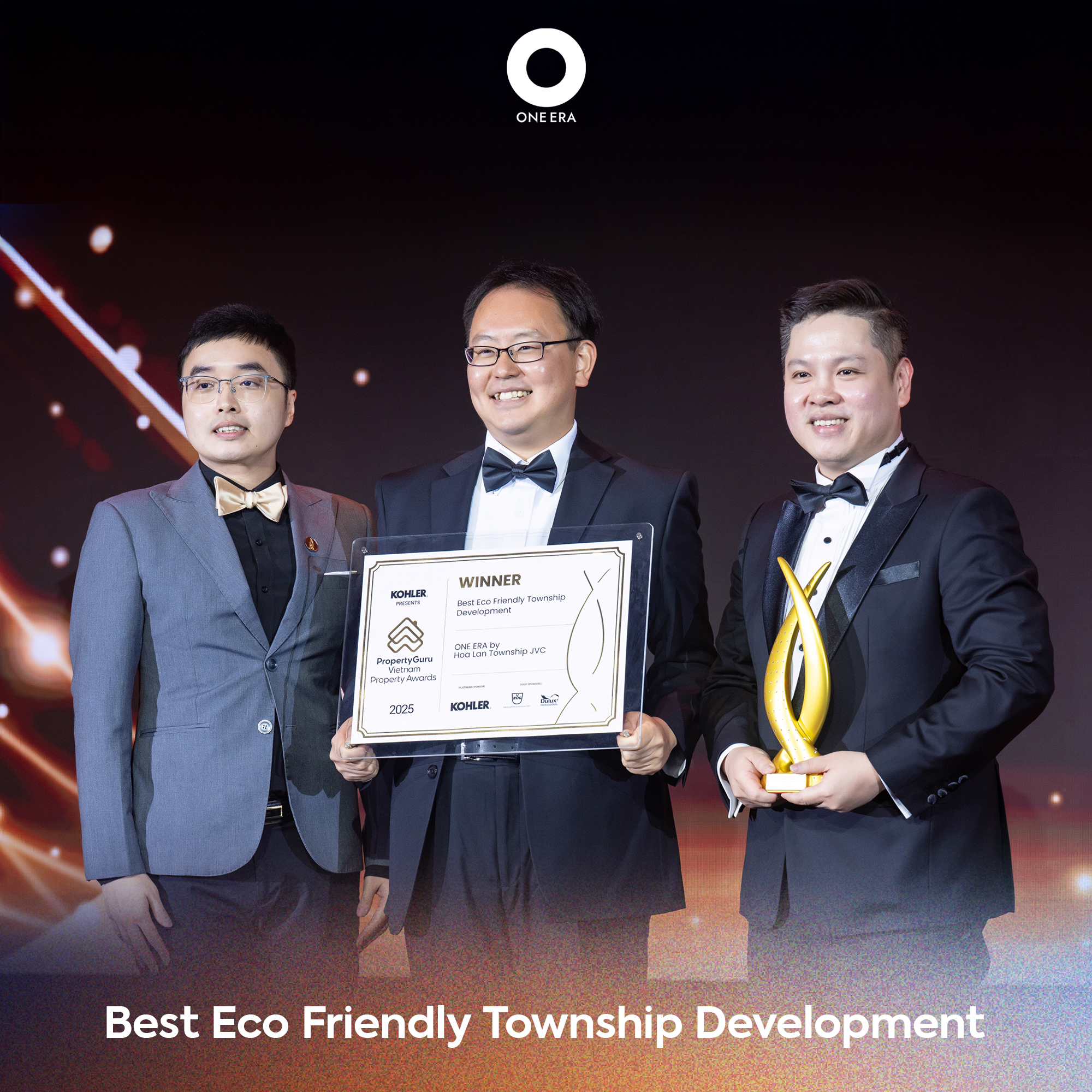 One Era tự hào được xướng tên tại PropertyGuru Vietnam Awards 2025 với 3 hạng mục khu đô thị tốt nhất - Best TownShip Development